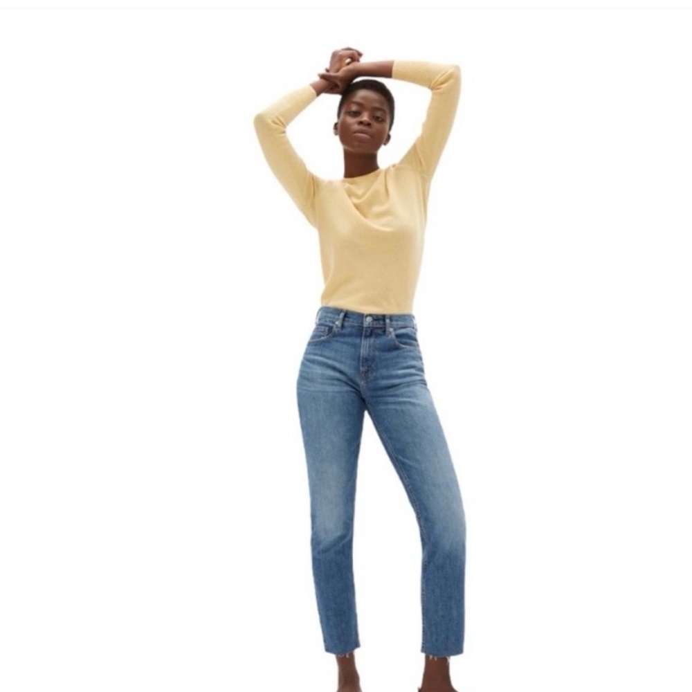 Everlane Original Cheeky Jean - Crop Raw Hem - Size 27 - Picture 1 of 13